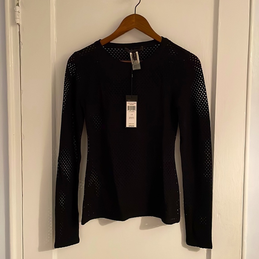 BCBG Leander Mesh Top